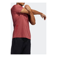 adidas Football Training Sports Round-neck Short-sleeve Tee Men Pink GC8189