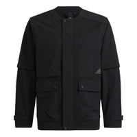 adidas Th Mimo Mix Jkt Sports Stylish Logo Jacket Black H40219