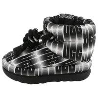 (WMNS) UGG Classic Maxi Wavelength Short Boot 'Black White' 1134610-BWHT