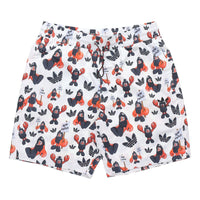 adidas originals Artist Shorts Dragon Printing Sports Breathable White HA4698