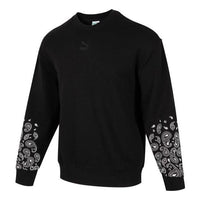 PUMA Paisley Graphic Crew 'Black' 53952201