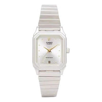 CAISO CASIO Pearl White waterproof quartz Watch 23mm Stainless Steel Strap LQ-400D-7AEF