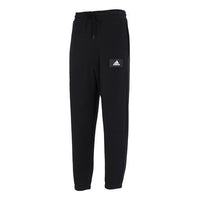 Men's adidas Knit Pants Label Logo Casual Sports Bundle Feet Long Pants/Trousers Autumn Black HZ7023