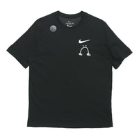 Men's Nike Smiling Face Casual Short Sleeve Black T-Shirt AO0624-010
