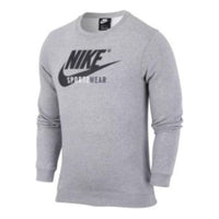 Nike Sportswear Logo Long T-Shirts 'Grey' CD8090-063