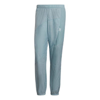 Men's adidas originals Casual Splicing Solid Color Sports Pants/Trousers/Joggers Cyan HC4513