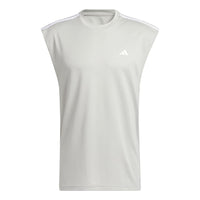 adidas All-World Sleeveless Tank Tee 'Metal Grey' IC2467