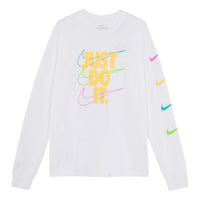 Nike MENS Brandmarks Jdi Casual SportsLong Sleeve White DB6189-100
