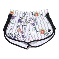 (WMNS) PUMA Casual Sports Lacing Flowers Knit Shorts White 597467-02