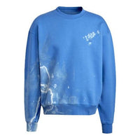 Men's adidas originals Tie Dye Round Neck Sports Blue H33453