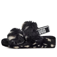 (WMNS) UGG OH Yeah Spots Sandals Black 1118165-BLK