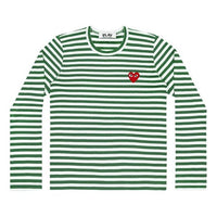 COMME des GARCONS PLAY Striped Long-Sleeve T-Shirt 'Green' AZ-T164-051-3