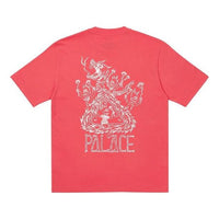 PALACE x Lotties Crossover Dragon Alphabet Pattern Short Sleeve Unisex Pink P20TS062
