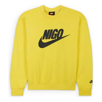 Nike x Nigo Fleece Sweatshirt 'Yellow Black' FV5941-735