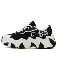 (WMNS) FILA FUSION STARFISH-CVS Footwear Sneakers 'Black White' T12W321302FBW