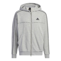adidas 3-stripes hoodie 'Grey' IA9437