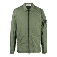 STONE ISLAND Garment Dyed Crinkle Reps Overshirt Jacket 'Olive Green' 771510223-V0058