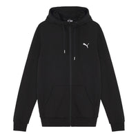PUMA Logo Printed Hooded Jacket Black 593135-01