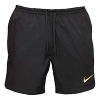 Men's Nike F.c. Soccer/Football Athleisure Casual Sports Lightweight Woven Shorts Black DA2187-010