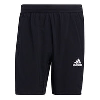 adidas Aero 3s Sho Stripe Training Running Logo Sports Shorts Black GM0643