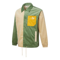 PUMA Cord Coach Jacket Green 534752-67
