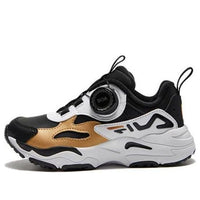 (PS) FILA BOA Classic Vintage Shoes 'Black White Gold' K14B341191PBG