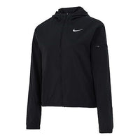 (WMNS) Nike Small Label Solid Color logo Hooded Jacket Black DH1991-010