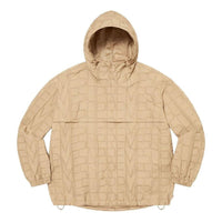 Supreme SS23 Week9 repeat stitch anorak Logo Hoodie 'Brown' SUP-SS23-169
