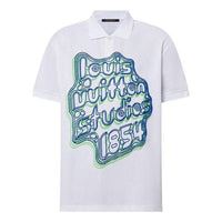 LOUIS VUITTON Embroidered Cotton Pique Polo Shirt 'White' 1ABY09