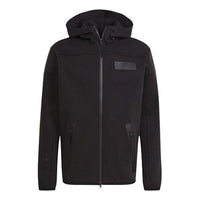 adidas Sports Stylish Hooded Jacket 'Black' H31037