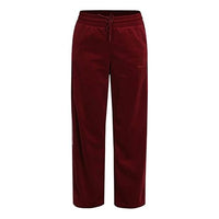(WMNS) adidas Neo CS TP Velour Pants 'Red White' GK8761