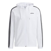 adidas neo M Ce 3s Wndbrk Casual Sports Stripe Hooded Jacket White H14195
