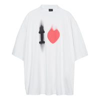 Balenciaga I Love T-shirt Large Fit 'White' 744439TOVH39081
