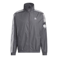 adidas Originals Retro Trefoil Jacket Asia Sizing 'Grey White' JI7533