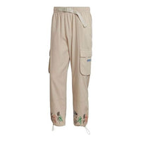 adidas x Sean Wotherspoon Flowers Embroidered Cargo Pants 'Light Brown Beige' HI3305
