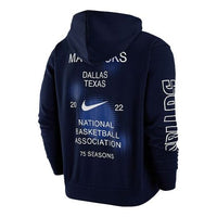 Men's Nike Dallas Mavericks Casual Fleece Pullover Blue DH9450-419