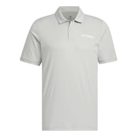 adidas Terrex Logo Polo Shirts 'Grey' IC4415