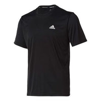 adidas Approach Tee Tennis Round-Collar Short-Sleeved Male Black AZ4076