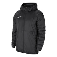 Men's Nike Solid Color Logo Casual Hooded Jacket Black CW6157-010