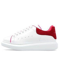 (WMNS) Alexander McQueen Oversized Sneaker 'White Velvet Fuchia' 755621WIDJZ8709