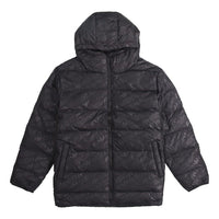 adidas originals H Jacket Down Full Print Reversible Stay Warm hooded down Jacket Black ED5839
