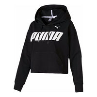 (WMNS) PUMA Cropped Logo Hoodie 844023-01
