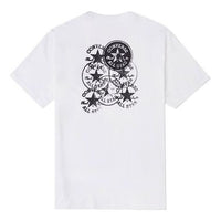 Men's Converse Chuck Printing Knit Sports Round Neck Short Sleeve White 10022042-A02