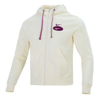Nike Sportswear Swoosh League Logo Hoodie 'White Purple' DM5341-113