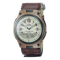CASIO Quartz Waterproof Sports Mens Green Analog/Digital Combo AW-80V-5BVD