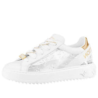 (WMNS) LOUIS VUITTON Time Out Sneakers 'White with Silver Monogram' 1A9PZS
