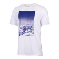 Men's Nike Dri-Fit Landscape Pattern Printing Round Neck Short Sleeve White T-Shirt 844505-101