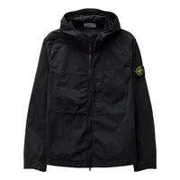 STONE ISLAND Supima Cotton Twill Stretch Hooded Jacket 'Black' 781543310-V0029
