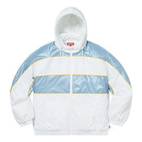 Supreme Sports Piping Puffy Jacket 'White Blue' SUP-FW19-509