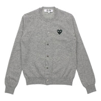 (WMNS) COMME des GARCONS PLAY Cardigan Black Heart 'Grey' AZ-N023-051-2